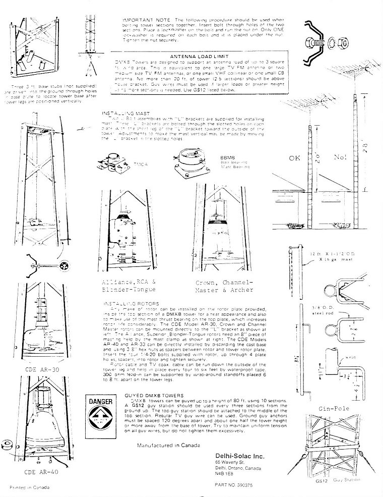 DMX-series tower installation instructions - page 2
